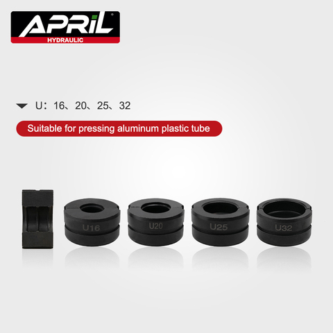 4pcs U mould 16, 20, 25, 32mm Pipe Crimping Tool Jaws CW-1632 hydraulic pressure pipe clamp mould ► Photo 1/2