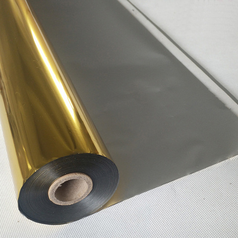 1 Roll 10cm width 120m length Matt Gold Hot Foil Stamping Foil Paper Heat Transfer Anodized Gilded Paper ► Photo 1/1