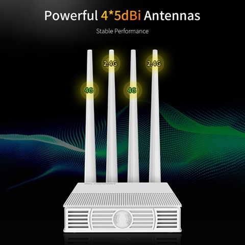 COMFAST E3 4G LTE 2.4GHz WiFi Router 4 Antennas SIM Card WAN LAN Wireless Coverage Network Extender US Plug ► Photo 1/6