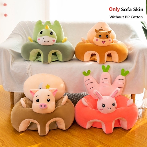Cute Cartoon Baby Sofa Cover Learning to Sit Seat Feeding Chair Case Kids Baby Sofa Skin Infant Baby Seat Sofa Without Cotton ► Photo 1/6