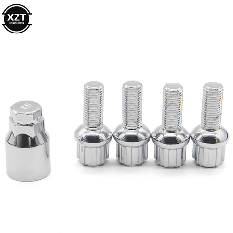 4pcs M12x1.5 Anti theft Screw Bolts Security Alloy Steel Wheels Formula Closed Acorn Locking Lug Nut for Universal Car ► Photo 1/6