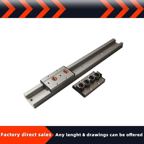 Built-in dual-axis linear guide 1/2PCS SGR10 +SGB3  100-1500mm roller slider slide rail woodworking machinery aluminum profile ► Photo 1/6