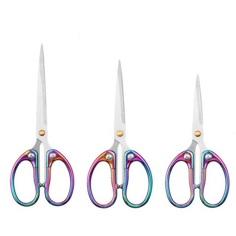 Color Titanium Plating Stainless Steel Household  Cut Paper Scissors Sewing Scissors For Needlework Tailor Fabric DIY Tool ► Photo 1/5