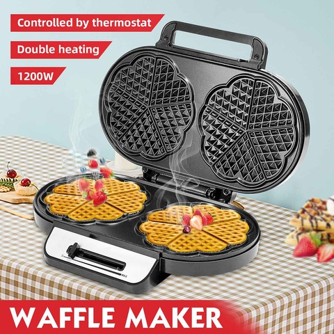 220V 750W Electric Sandwich Maker Iron Waffles Maker Machine