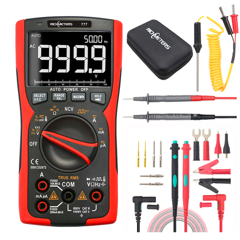 RM777 Digital Multimeter 9999 Professional True RMS Analog Tester Multimetro DIY Transistor Capacitor NCV ACDC Current Meter ► Photo 1/6