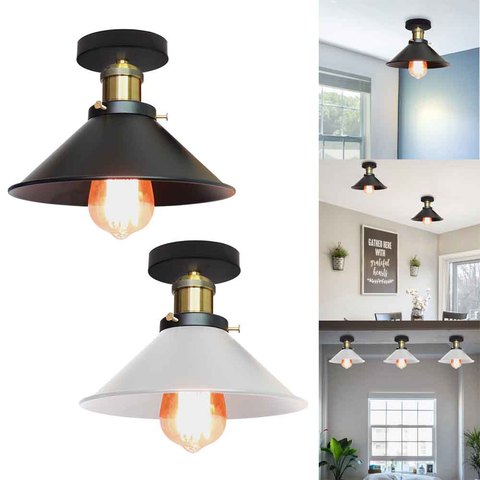Industrial Vintage Ceiling Lights Loft American Country Ceiling Lamp Light Fixtures Home Living Room Lighting Decor Luminaire ► Photo 1/6