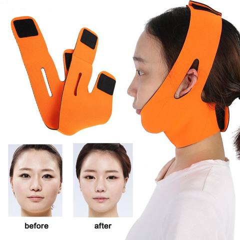 Face Slim V-Line Lift Up Mask Cheek Chin Neck Slimming Thin Belt Strap Beauty Delicate Facial Thin Face Mask Slimming Bandage ► Photo 1/6