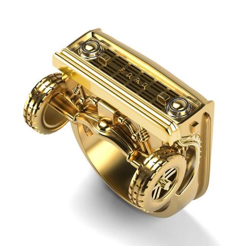 New 2022 Ford Mustang Truck Ring American punk gold plated men's Ring party Ring jewelry ► Photo 1/5
