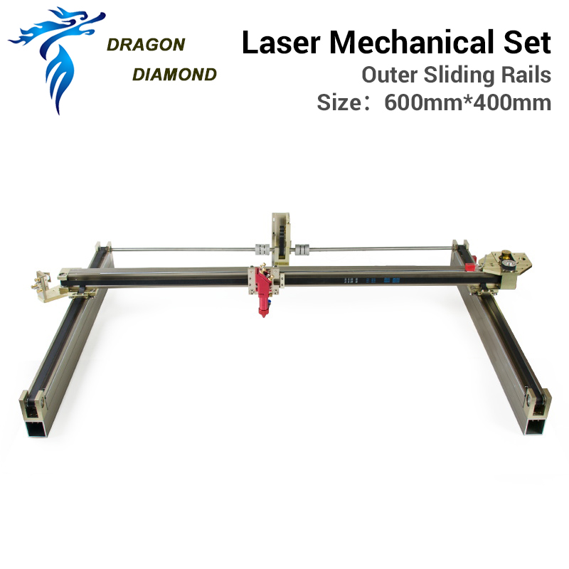 Dragon Diamond Laser Mechanical Set 600 400mm Outer Sliding Rails Kits Diy Spare Parts For 6040 Co2 Engraver Cutter Alitools - Diy Co2 Laser Engraver Kit