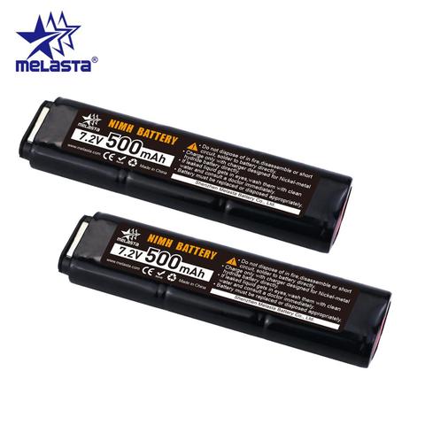 2PCS 2/3N CYMA Ni-MH 7.2V 500mAh 6S Battery for CM030 CM121 CM122 Marui 18C, P8, M93R AEP AEG M81, M84, &TM AEP Airsoft Guns toy ► Photo 1/5