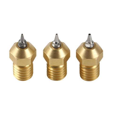 E3D V6 1.75mm 0.2 0.3 0.5 0.4MM Airbrush Nozzle + Adapter upgrade for Ultimaker 2 Lulzbot MK8 Hotend 3D Printer parts ► Photo 1/4