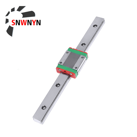 3D Printer MGN MGN9 MGN12 MGN15 MGN7 200 300 400 450 500 550 600 800mm Miniature Linear Rail Slide 1pc Linear Guide+1pc Carriage ► Photo 1/6