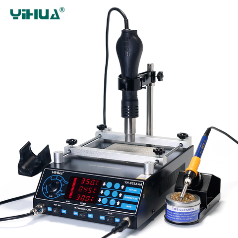 YIHUA 853AAA Hot Air Soldering Station With Adjustable Hot Air Bracket BGA Rework Station IR Repair Free shipping ► Photo 1/3