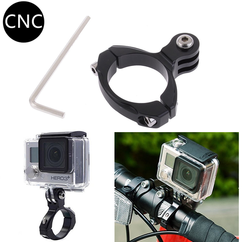 Motorcycle Handlebar Clip Holder Bicycle Bike Seatpost Clamp Aluminum Mount for Gopro Hero 8/7/6/5 H9 Action Camera Accessories ► Photo 1/6