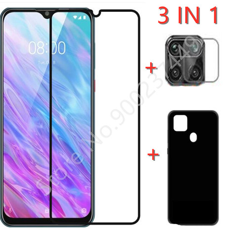 3-in-1 Case + Camera Tempered Glass On For ZTE Blade 20 ScreenProtector Glass For ZTE Blade 20 Smart 2022 9D Phone Glass ► Photo 1/6