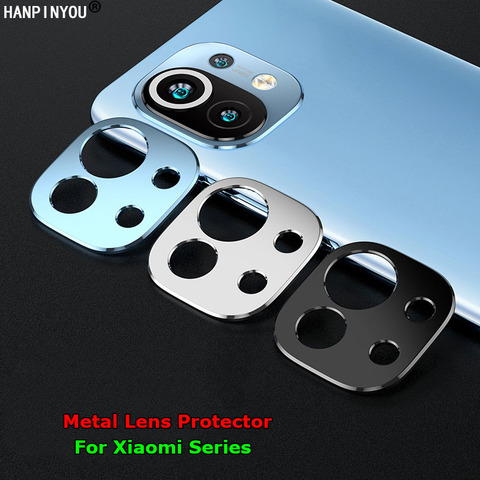 For Xiaomi Mi 11 Redmi K40 Pro Plus Ultra 9 SE Luxury Camera Circle Metal Lens Case Cover Bumper Protection Ring Guard Protector ► Photo 1/6