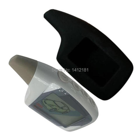 M5 LCD Remote control Key Chain + Silicone Case For Russian Scher khan Keychain 2 way car alarm system Scher-Khan Magicar 5 6 ► Photo 1/6