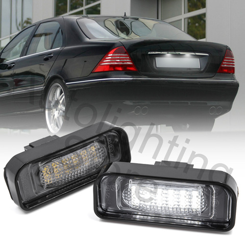 7000K Super White 18SMD Led License Plate Light for Mercedes Benz W220 S Class S320 S350 S500 S55 S600 S65 ► Photo 1/6