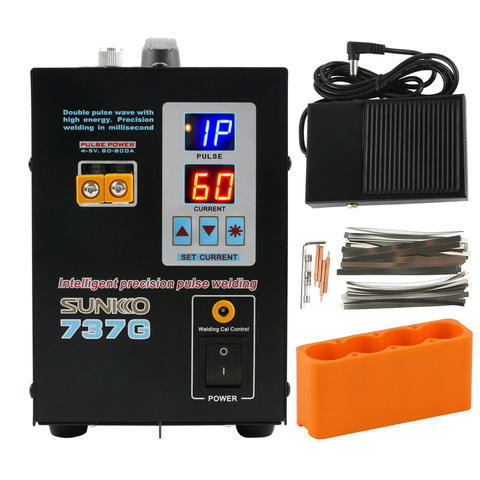 SUNKKO 737G Spot Welder 1.5kw LED Illumination Dual Digital Display Double Pulse Welding Machine For 18650 Battery ► Photo 1/6