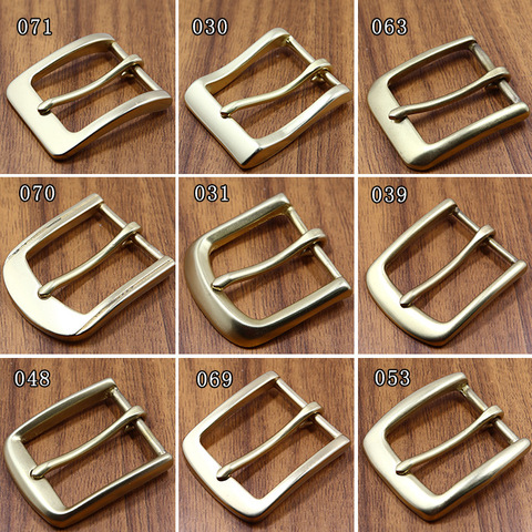 1pcs Solid Brass 40mm Belt Buckle End Bar Heel bar Buckle Single Pin Heavy-duty For Leather Craft Strap Jeans Webbing Dog Collar ► Photo 1/6