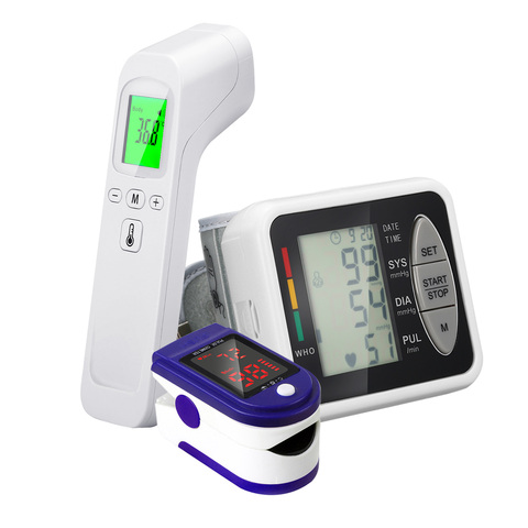 Fingertip Pulse Oximeter OLED Finger Clip Oximetro HRV SpO2 PR PI Respiratory Rate Sleep Monitor +Tonometer +Digital Thermometer ► Photo 1/6
