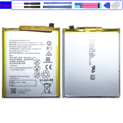 Battery HB366481ECW For Huawei Ascend P9 P9lite/P8 Lite 2017/P10 P20 P30 Pro Plus/Honor 8 8A 8S 8X 5C 7X 7A 7i honor8/G9/Y6 II ► Photo 1/6