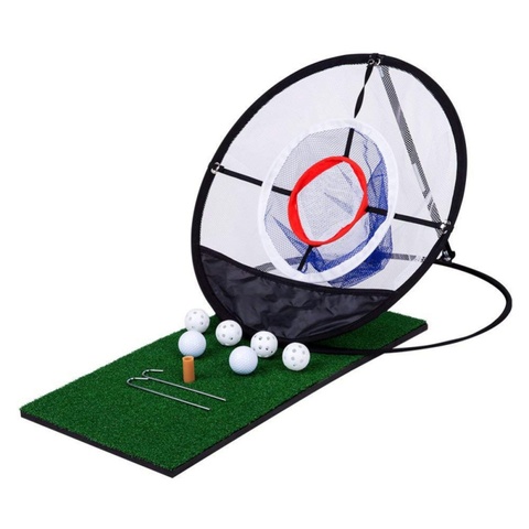 Adult Children Golf Training Network Indoor Outdoor Chipping Pitching Cages Mats Practice Net Golf Training Aidsve ► Photo 1/6