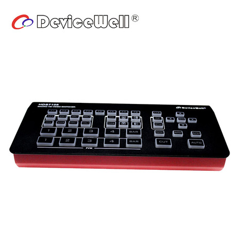 DeviceWell HDS7105 V21 Video Switcher 5-CH Video Switcher 4*HDMI 1*DP SWITCHER for Video Stream HDS7105_V2022 NEW 2022 Version ► Photo 1/6