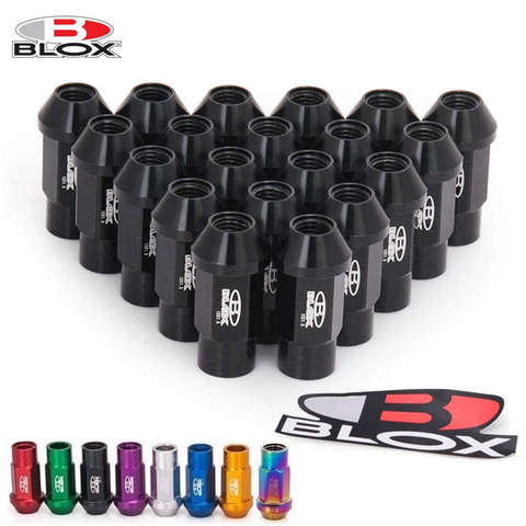 Blox Racing Forged 7075 Aluminium Wheel Lug Nuts M12X1.25 / M12X1.5, L: 50mm 20PCS EP-BLOX750 ► Photo 1/6