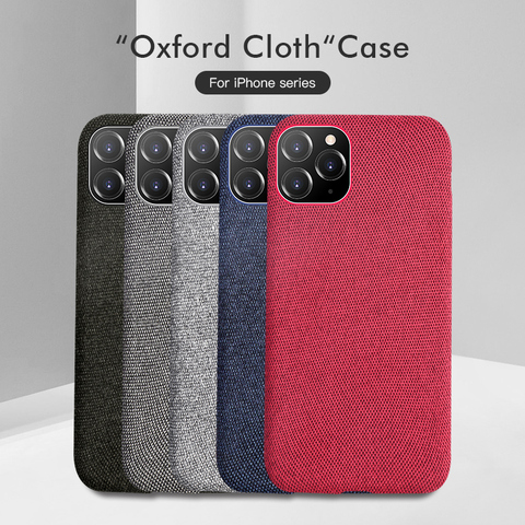 Luxury Plush Fabrics Soft Back Cover For iPhone 11 Pro MAX Case Cotton Linen Cloth Phone Cases For iPhone X 8 7 6 6S Plus Coque ► Photo 1/6