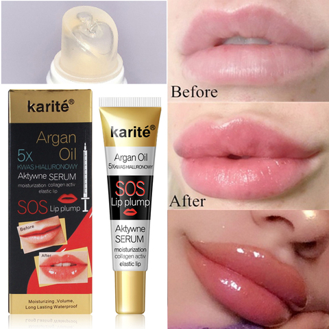 Lip Care Serum Instant Volumising Lip Plumper Moisturizing Repairing Reduce Lip Fine Line Mask Collagen Lip Plump Oil Protection ► Photo 1/6