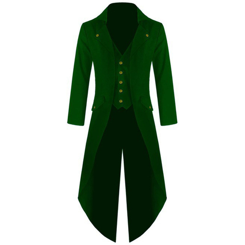 xxxxxl xxxxl Plus Size Medieval Costumes Mens Steampunk Vintage Tailcoat Jacket Gothic Victorian Ringmaster Coat ► Photo 1/6