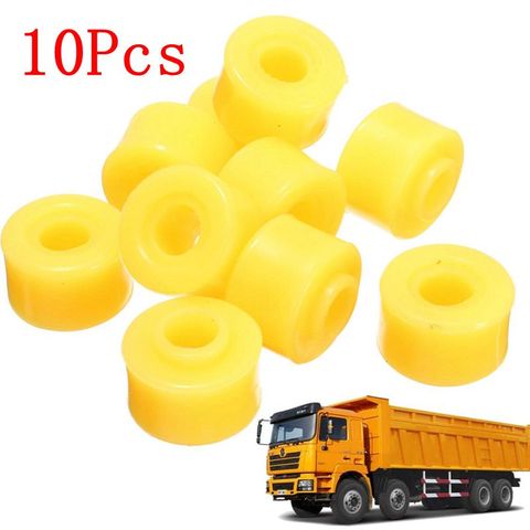 10Pcs automobile shock absorber bush 10mm Inner Dia Yellow Rubber Shock Absorber Bushings Part for Auto Car Accessories sets ► Photo 1/6