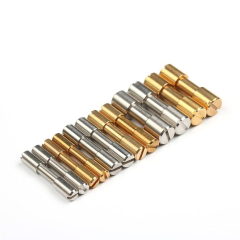 4 Pieces Diy Knife Countersunk head rivets screw across word shape Brass/ stainless steel Knife handle screw ► Photo 1/6