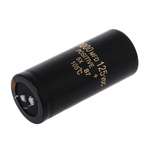 2022 New 125V 10000uF Aluminum Electrolytic Capacitor Can Replace 120V 100V 35x80mm ► Photo 1/6