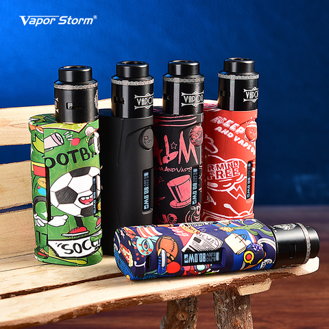 Vapor Storm Vape 80W Variable Power TC Vape Mod Puma Baby Grafitti Design 510 Thread Lion RDA Electronic Cigarette Starter Kit ► Photo 1/6