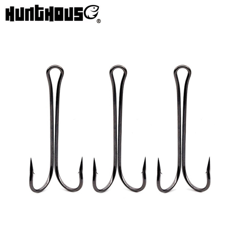 HuntHouse fishing soft lure double winter ice fishing double fishing hook for worm hook soft baits ► Photo 1/6