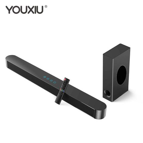 YOUXIU 2022 New Arrival 120W Home Theater TV Soundbar with Subwoofer Bluetooth Speakers Strong Bass Stereo Surround Sound Bars ► Photo 1/6