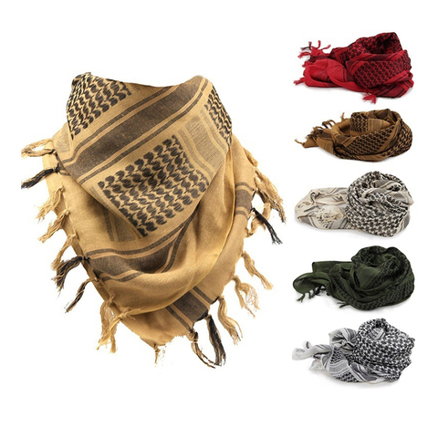 Women Tactical Arab Scarf Men Fashion Lightweight Hijab Scarf Spring Winter Army Plaid Head Scarf Keep Warm 2022 New Hot Sale ► Photo 1/6