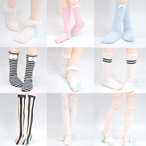 Doll accessories Fashion socks variety of multi-color for 1/6 1/4 1/3  BJD SD DD MSD YOSD Doll ► Photo 1/6