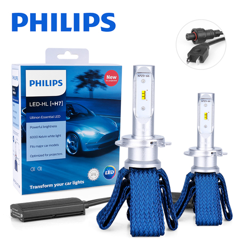 Indtægter Ruckus patient Philips Ultinon Essential H7 LED 11972UEX2 12V 6000K Car LED Headlight Auto  HL Beam Thermal Cool luces led para auto Bulbs 2PCS - Price history &  Review | AliExpress Seller - Philips