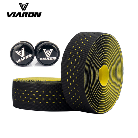 VIARON Road Bike Handlebar Tape Bike Accessories 1 Pair Cycling Soft PU EVA Anti-Slip Bicycle Bar Tape Bycicle Accessories ► Photo 1/6