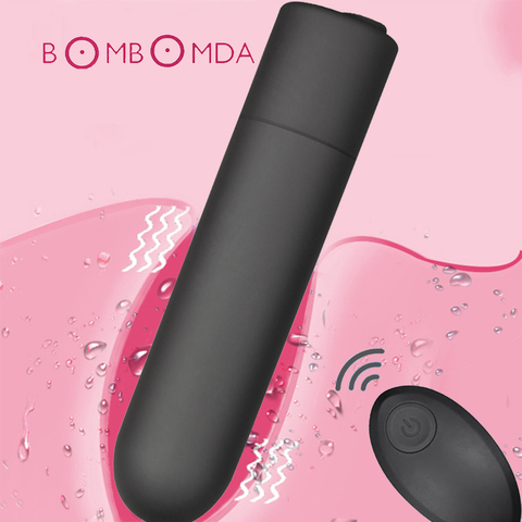 Mini Bullet Vibrator For Adults 10 Speeds Wireless Remote Control USB Charge Sex Toys For Women Masturbation Clitoris Stimulator ► Photo 1/6