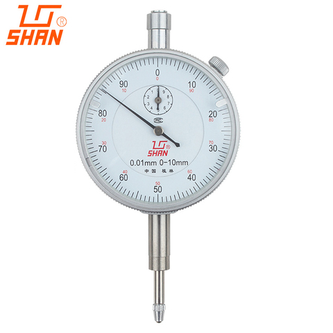 shan 100% Original Dial indicator Precision 0.01mm Dial Indicator Gauge Meter Resolution Indicator Gauge measure instrument Tool ► Photo 1/6