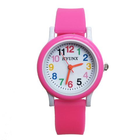 2022 New Arrival quartz children watch Silicone Band learn to time number watches kids christmas gift Digital electronics Watch ► Photo 1/6