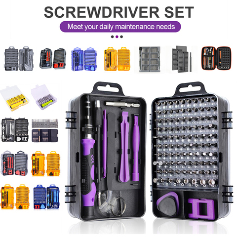 25-115 in 1 Screwdriver Set Watch Phone Repair Tool Bit Set Precision Electronic Equipment Repair Tools Set PC Screwdriver Kits ► Photo 1/6