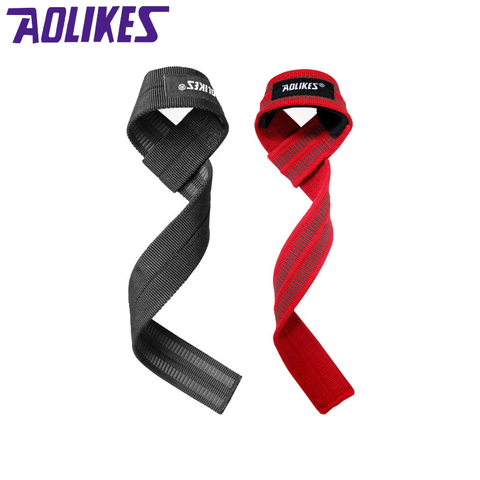 AOLIKES 2Pcs/Lot Sport Wrist Support Professional Adjustable Weight Lifting Bodybuilding Wristband Gym Strap Protection Wrist ► Photo 1/6