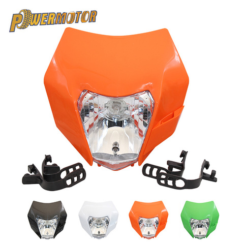 Universal Headlamp Light Motorcycle Headlight For KTM SXF EXC XCF SMR 150 200 250   350 450 Enduro Supermoto Dirt Bike Motor ► Photo 1/6