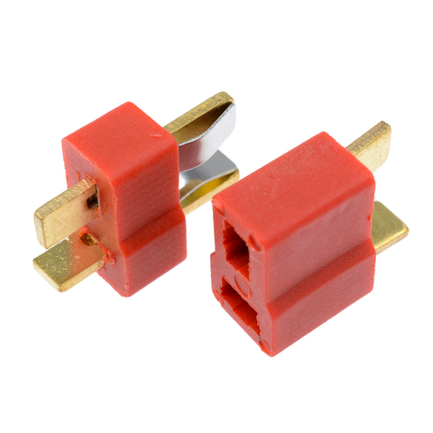 10pcs T Plug Male Female Connector ESC RC Lipo Battery Helicopter For Deans 5Pair T Type Male Female Adapter Connector ► Photo 1/6