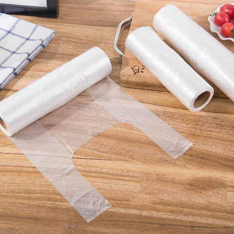100PCS transparent 3 kinds of vacuum storage bags, plastic storage bags, food storage bags with handles to keep fresh ► Photo 1/6